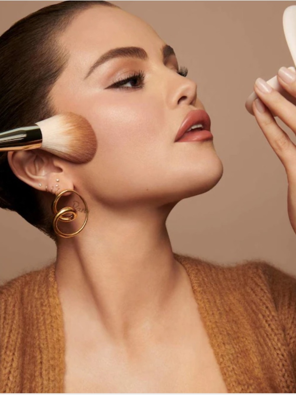 Rare Beauty True to Myself Pressed Finishing Powder - Almond (Cream/Tan)
